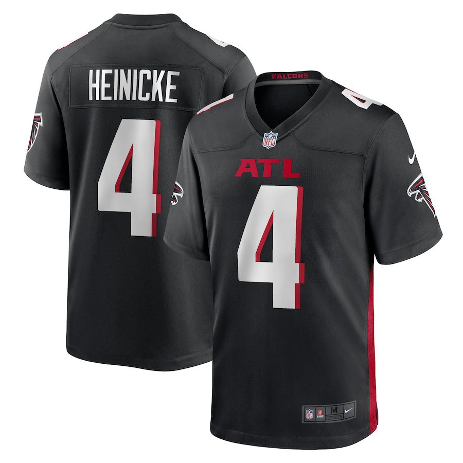 Men Atlanta Falcons 4 Taylor Heinicke Nike Black Game Player NFL Jersey